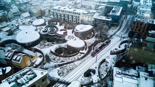 Juleekspressen - dronefoto