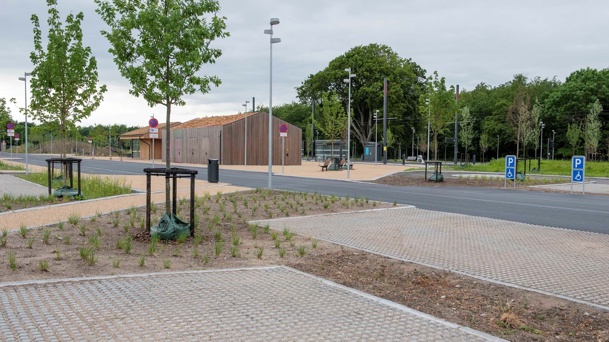 Parkering Odense Syd med park & ride