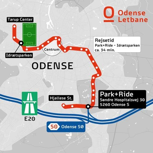 Parkering og letbane