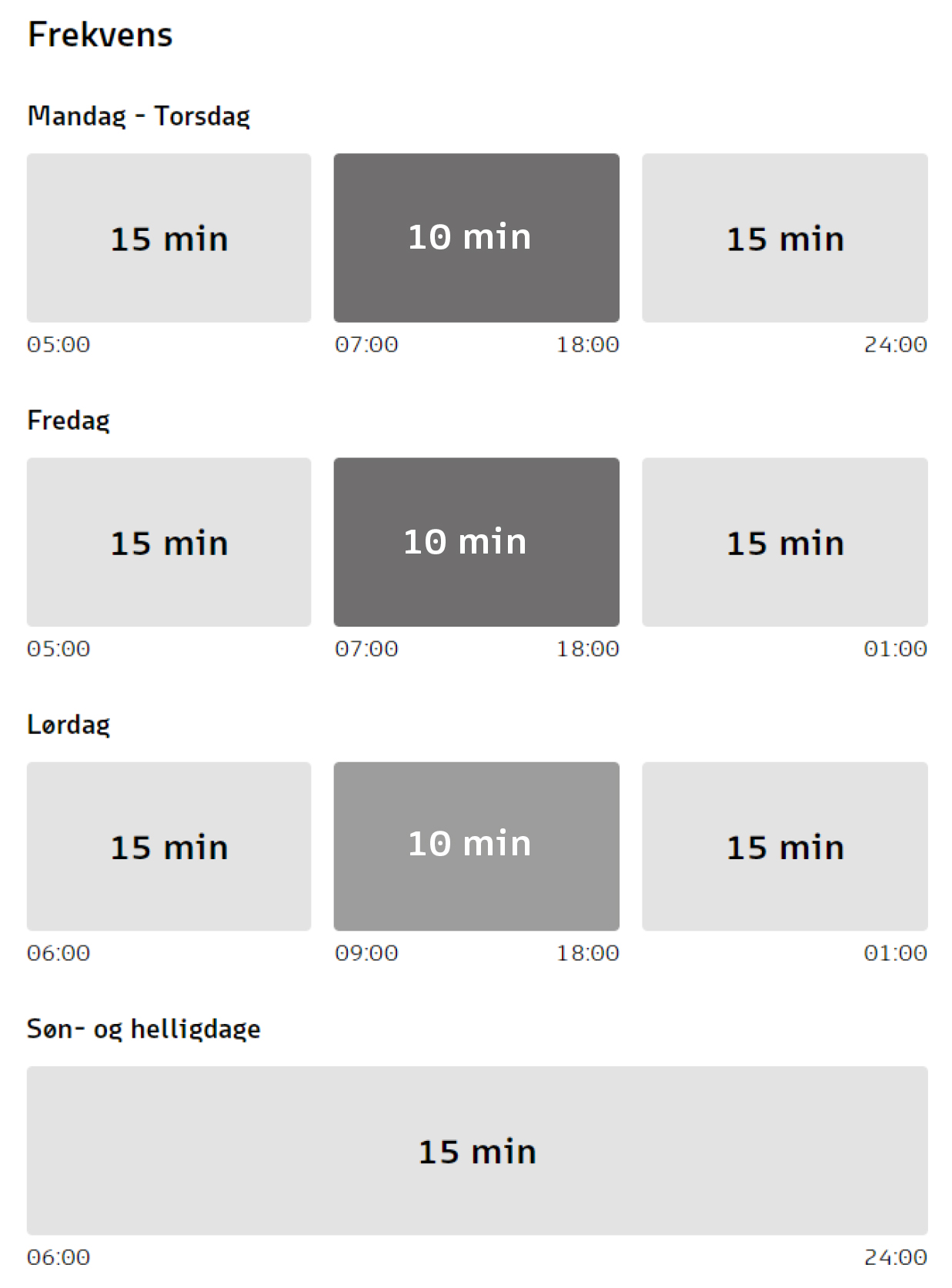 Feriekøreplan