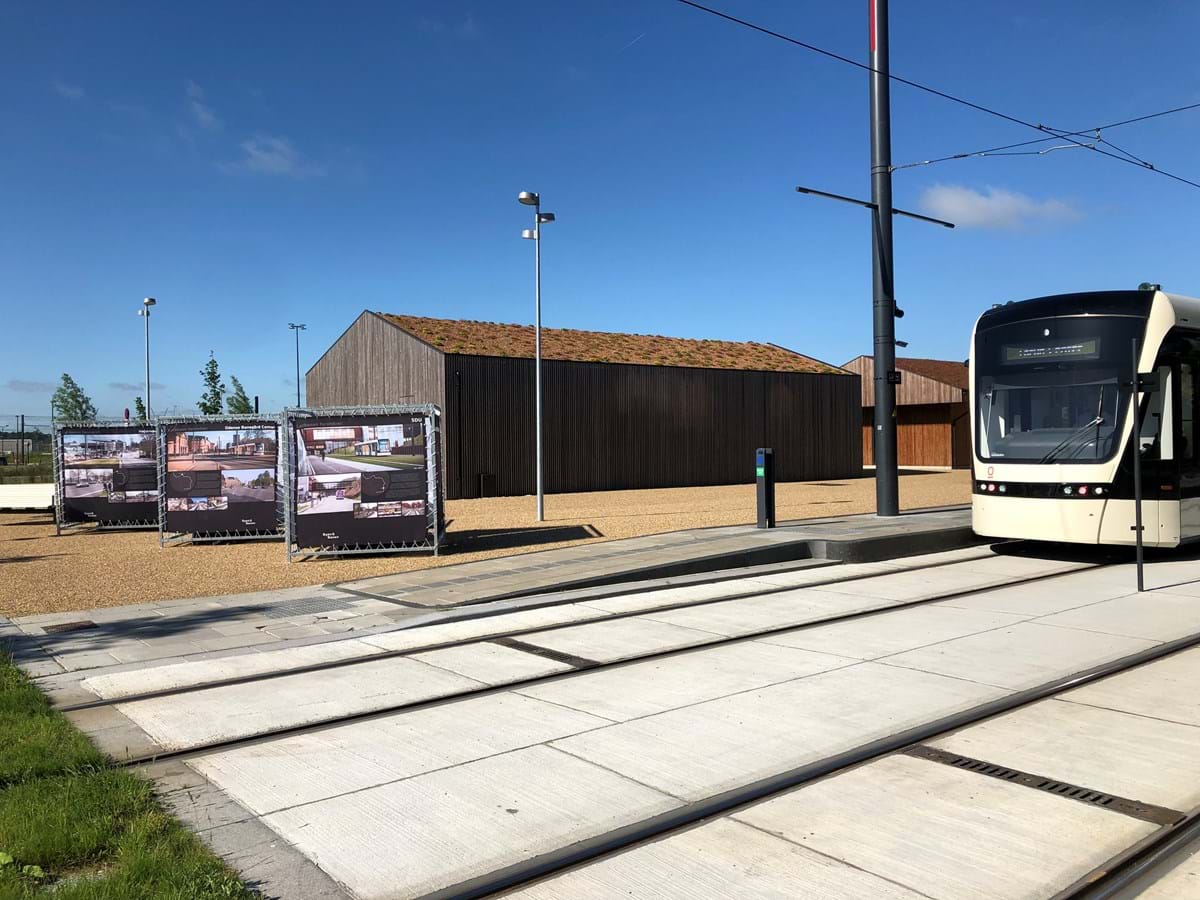 Letbaneudstilling ved Parkering Odense Syd