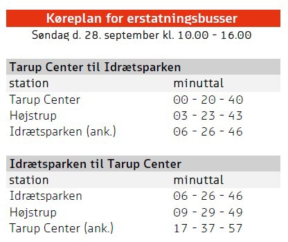 Køreplan IDR TAR Hcamarathon Sep26